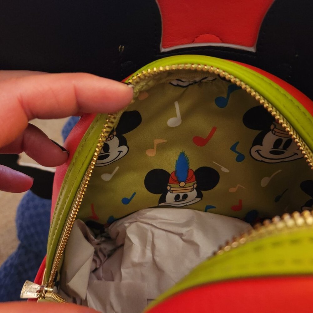 NWT Loungefly Mickey Mouse The Band Concert Disney 100 backpack - Picture 5 of 5
